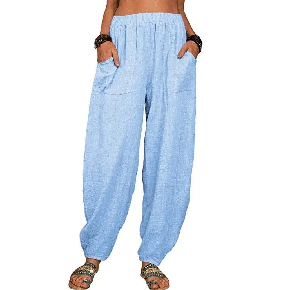 Elara | Wide-Leg Linen Pants