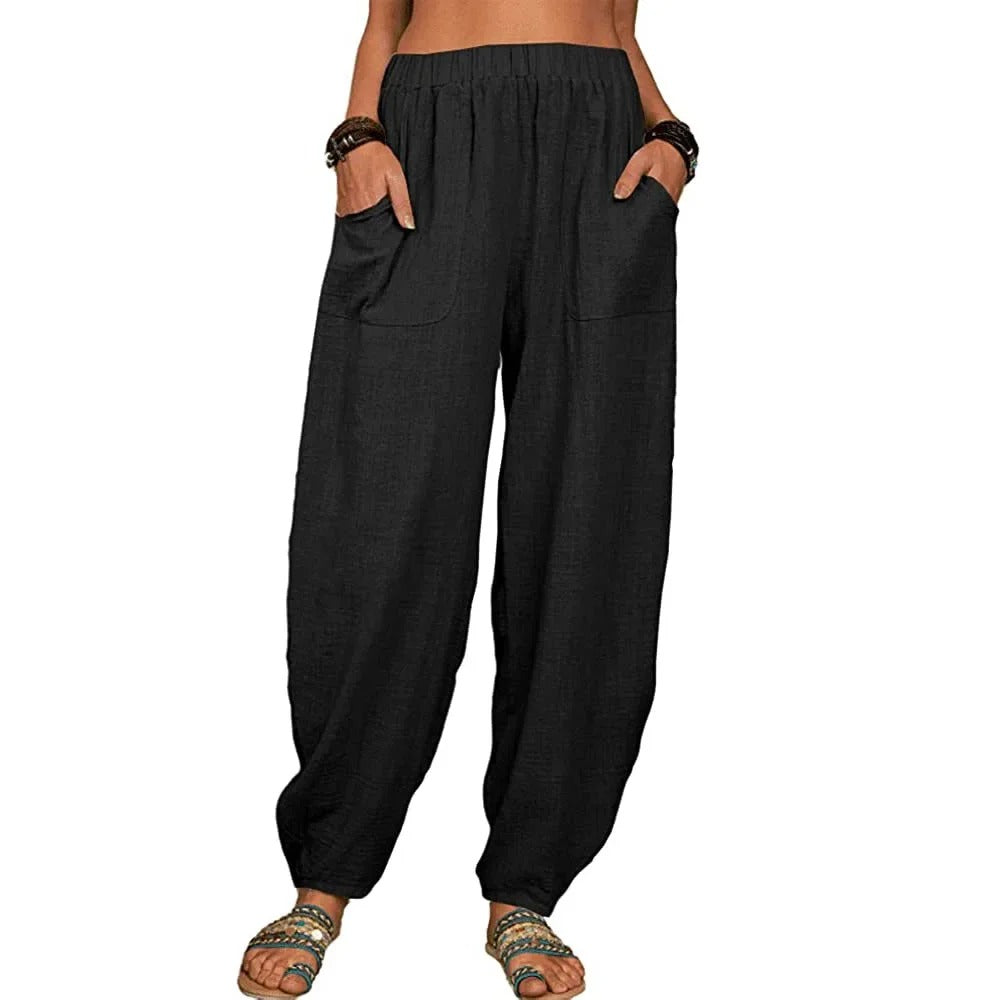 Elara | Wide-Leg Linen Pants