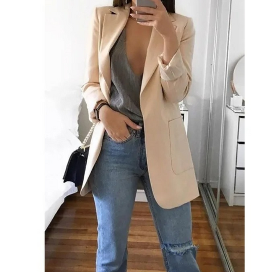 Elnara Blazer - Długi damski blezer