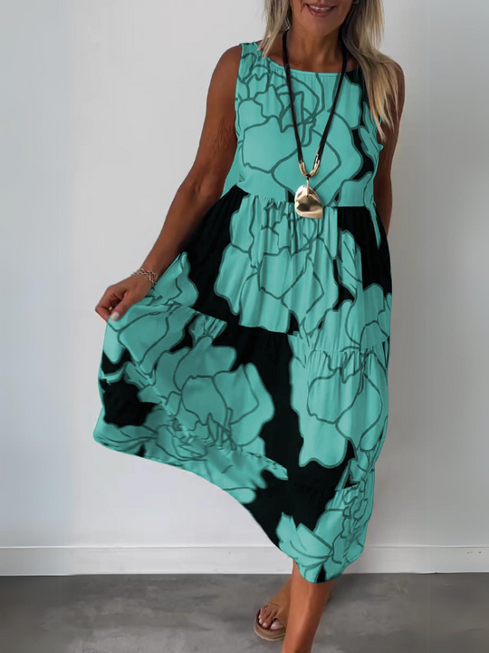Liselotte - Stylish Floral Print Dress