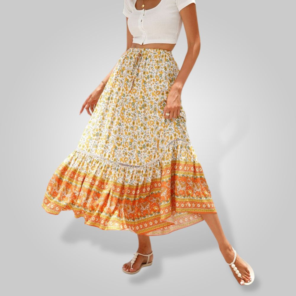 Kaylee | Letnia spódnica boho dla kobiet | Długi