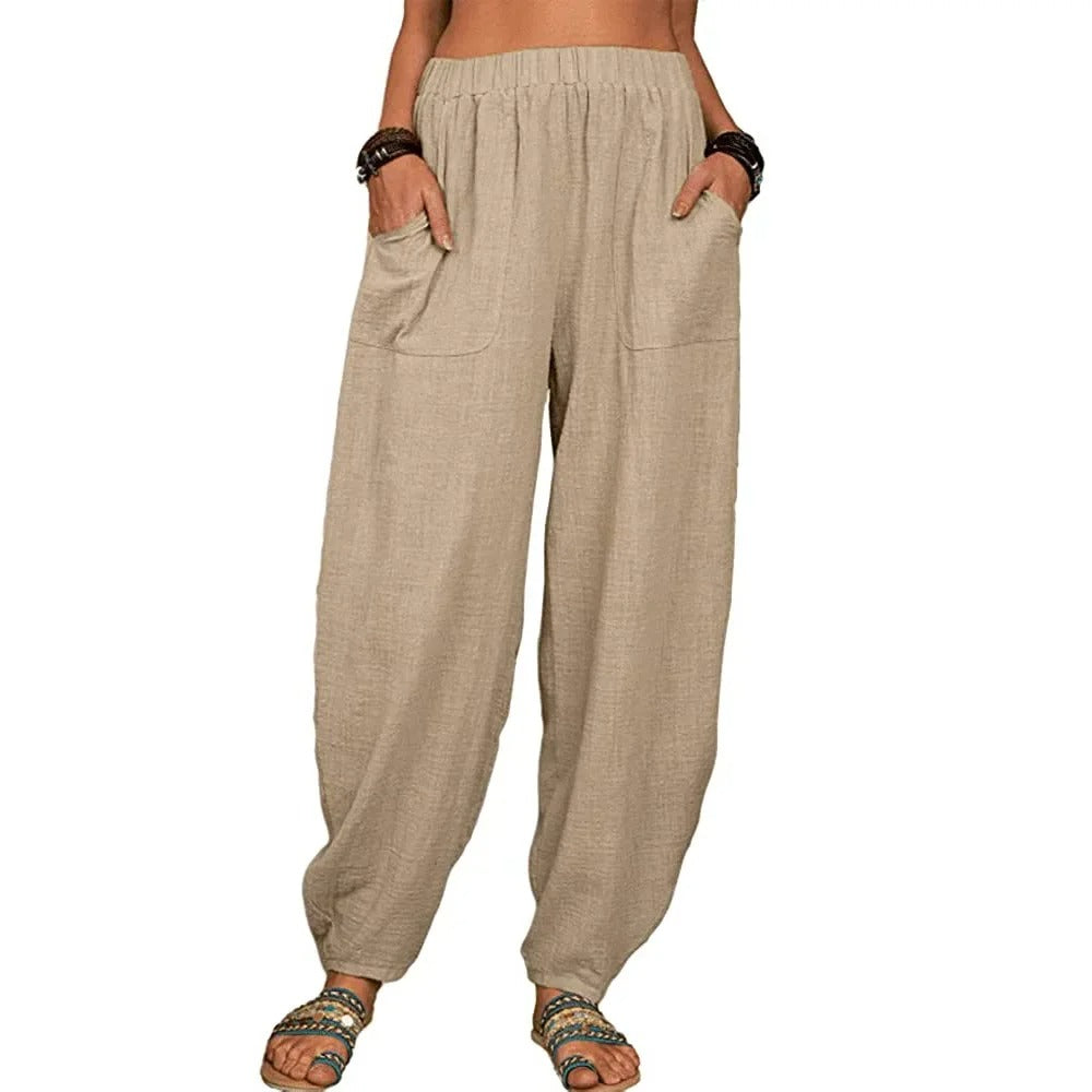 Elara | Wide-Leg Linen Pants