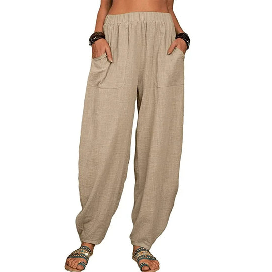 Elara | Wide-Leg Linen Pants
