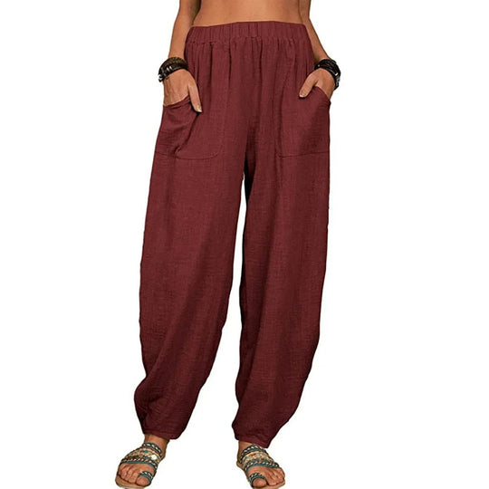 Elara | Wide-Leg Linen Pants