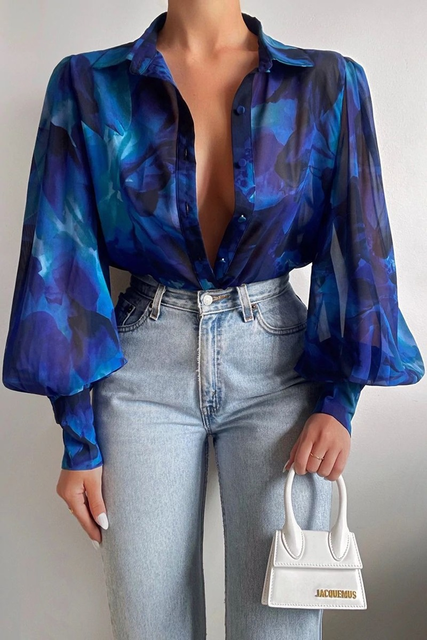 Elena Blouse - Soft Stretch Material Blouse