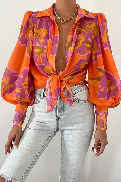 Elena Blouse - Soft Stretch Material Blouse