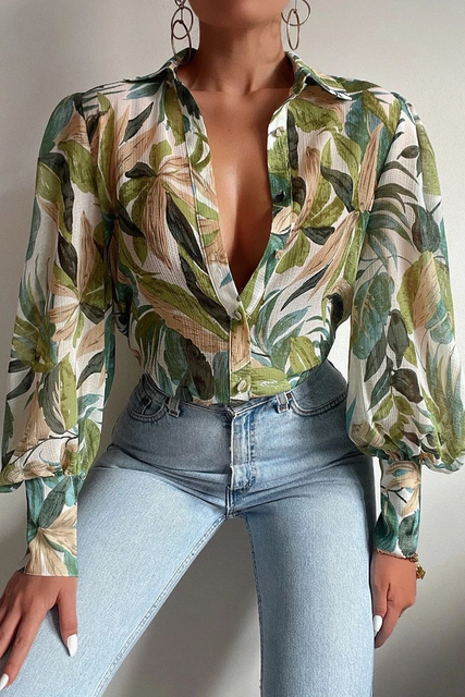 Elena Blouse - Soft Stretch Material Blouse
