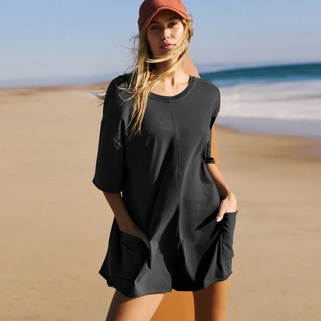 Neva - Oversized T-shirt Jumpsuit