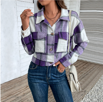 Vianna | Stylish Plaid Coat