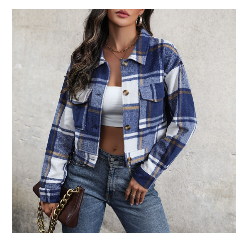Vianna | Stylish Plaid Coat