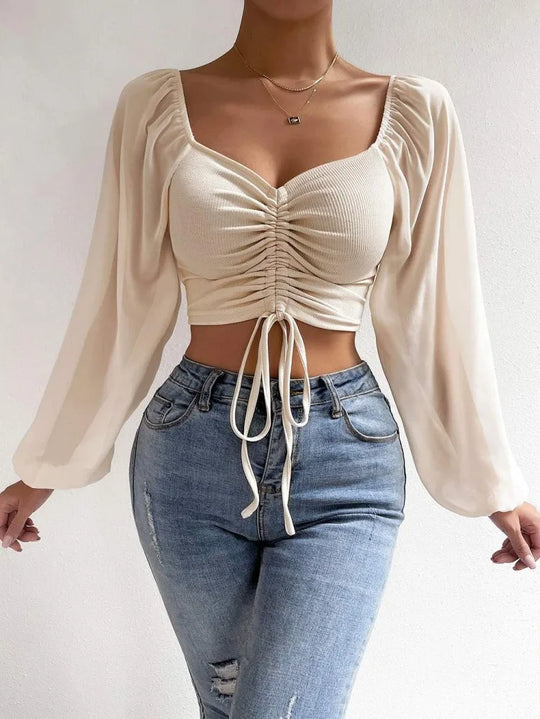 Bluzka Cindy - Elegancka bluzka z bufkami