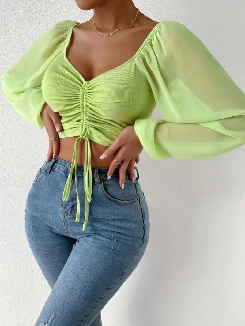 Bluzka Cindy - Elegancka bluzka z bufkami