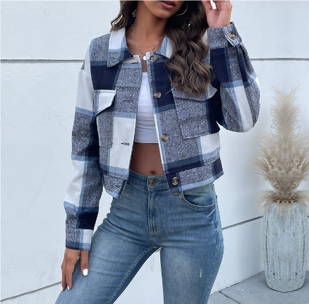 Vianna | Stylish Plaid Coat