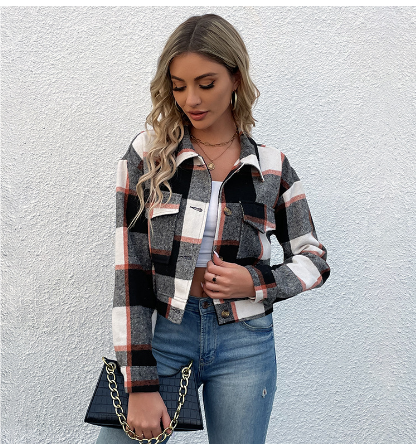 Vianna | Stylish Plaid Coat