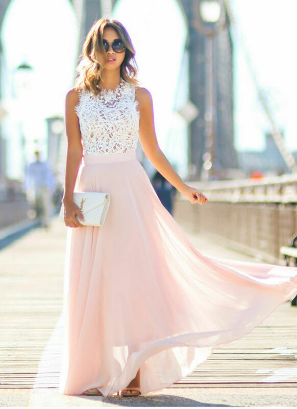 Leontine | Elegant White Chiffon Maxi Dress