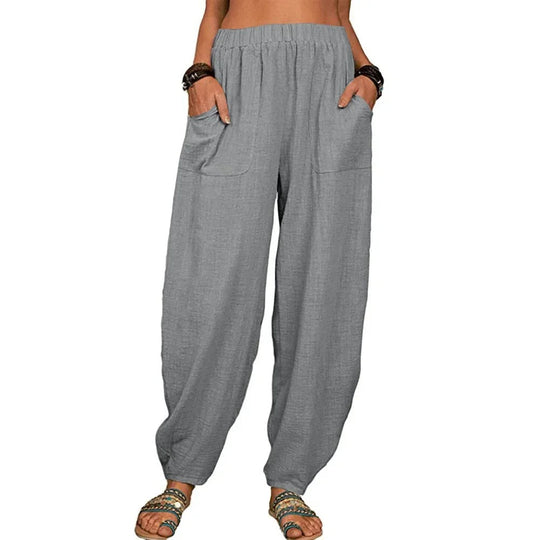 Elara | Wide-Leg Linen Pants