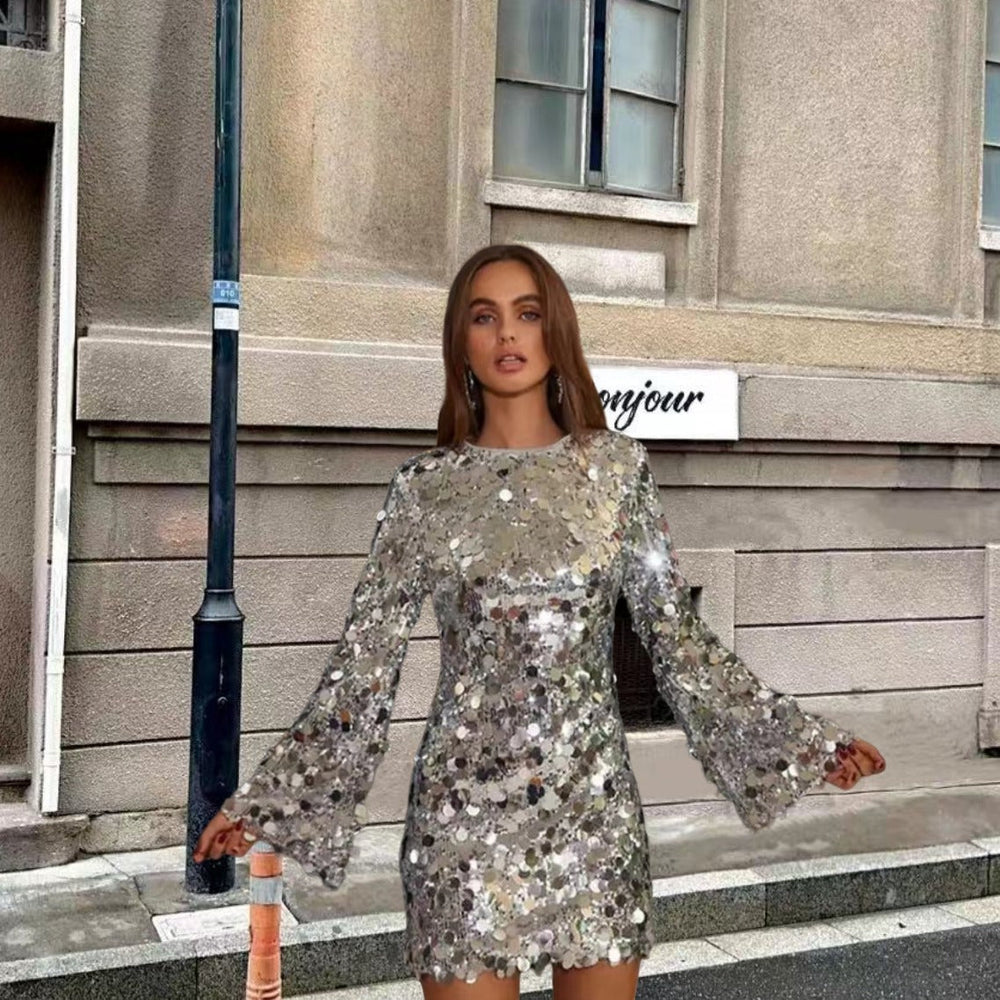 Mariette | Festive Sequin Mini Dress