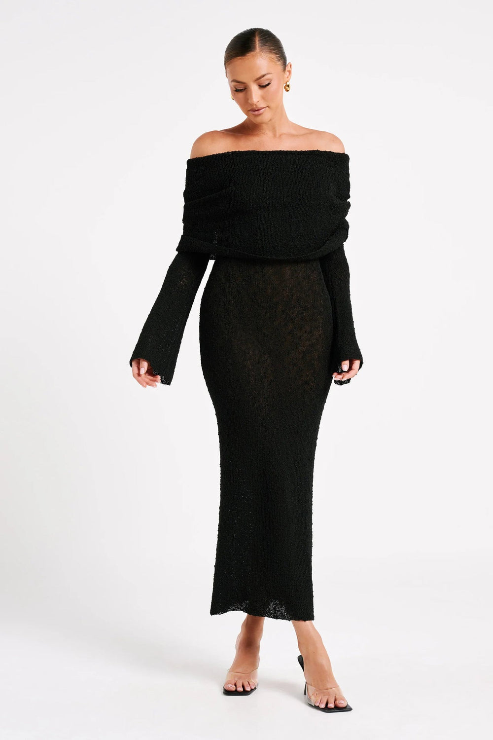 Clarisse | Elegant Off-Shoulder Maxi Dress