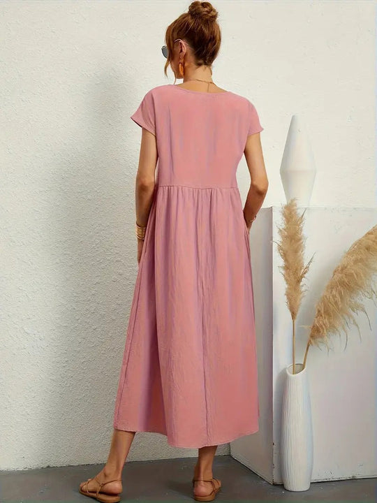 Corsica - Summer Dress With Solid Bag