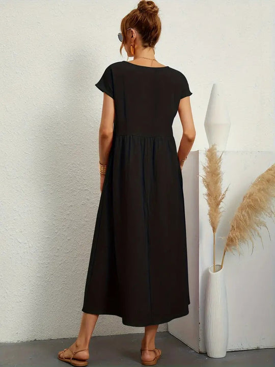 Corsica - Summer Dress With Solid Bag