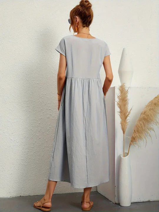 Corsica - Summer Dress With Solid Bag