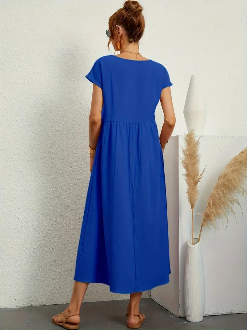 Corsica - Summer Dress With Solid Bag