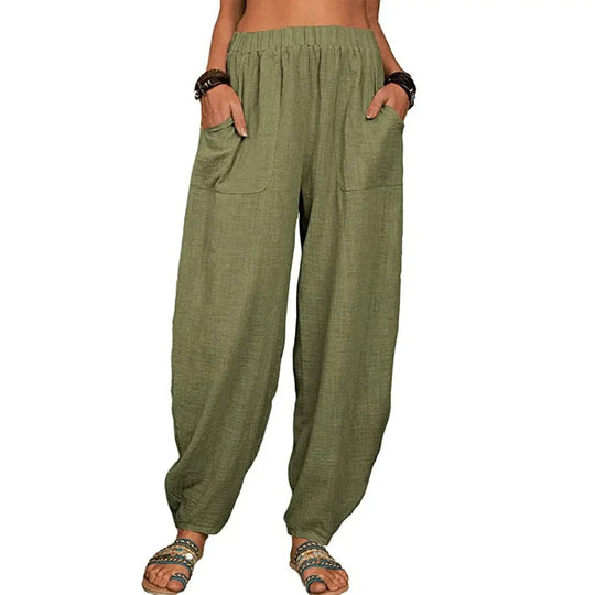 Elara | Wide-Leg Linen Pants