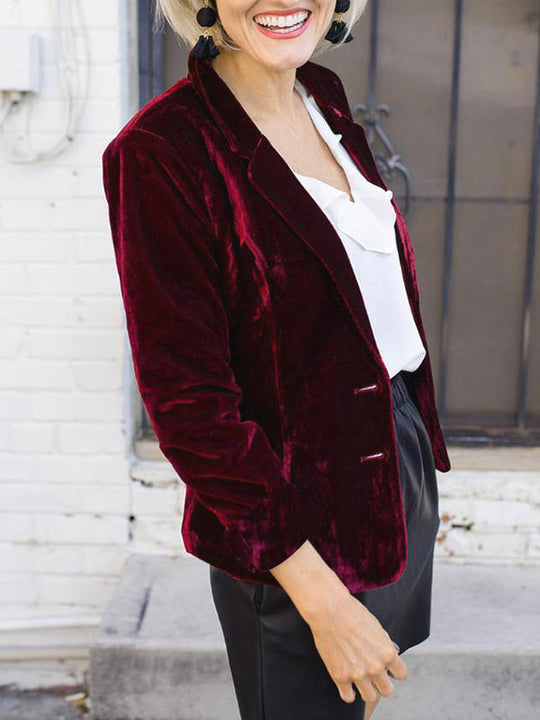Maeve | Elegante Fluwelen Blazer