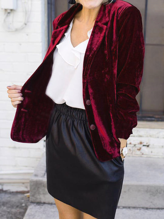 Maeve | Elegante Fluwelen Blazer