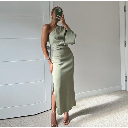 Leona | One-Shoulder Maxi Dress
