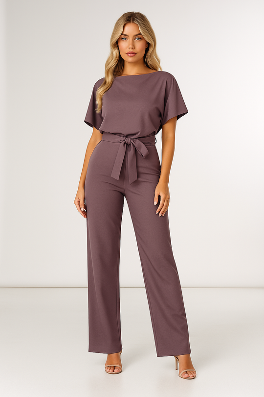 Women wears elegant purple Jumpsuit