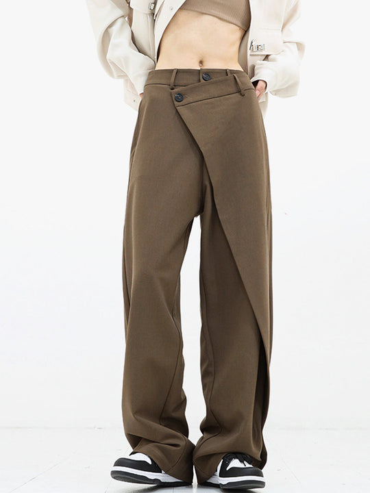 Vivienne | Comfortable Wide-Leg Pants with Asymmetric Closure