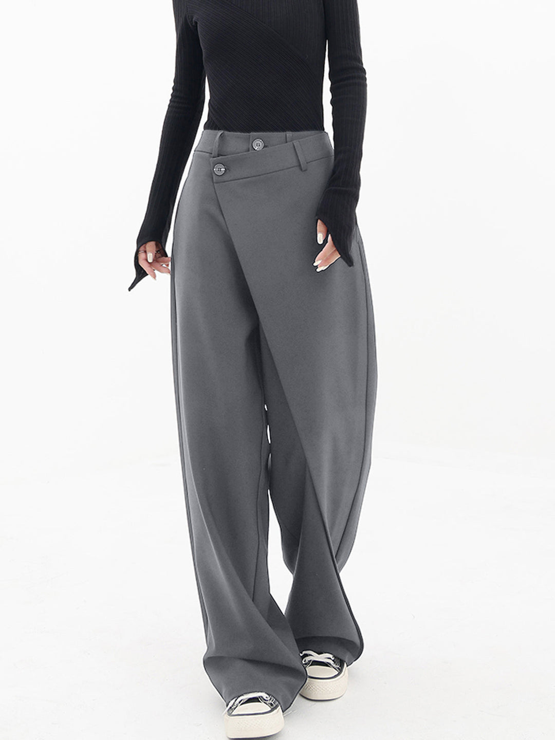 Vivienne | Comfortable Wide-Leg Pants with Asymmetric Closure