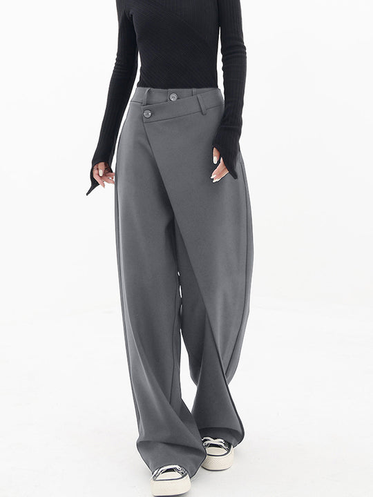 Vivienne | Comfortable Wide-Leg Pants with Asymmetric Closure